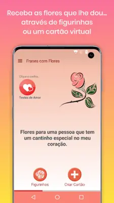 Mensagens e Frases com Flores android App screenshot 9