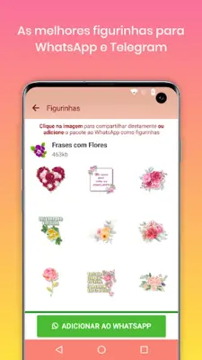 Mensagens e Frases com Flores android App screenshot 6