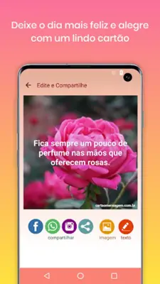 Mensagens e Frases com Flores android App screenshot 7